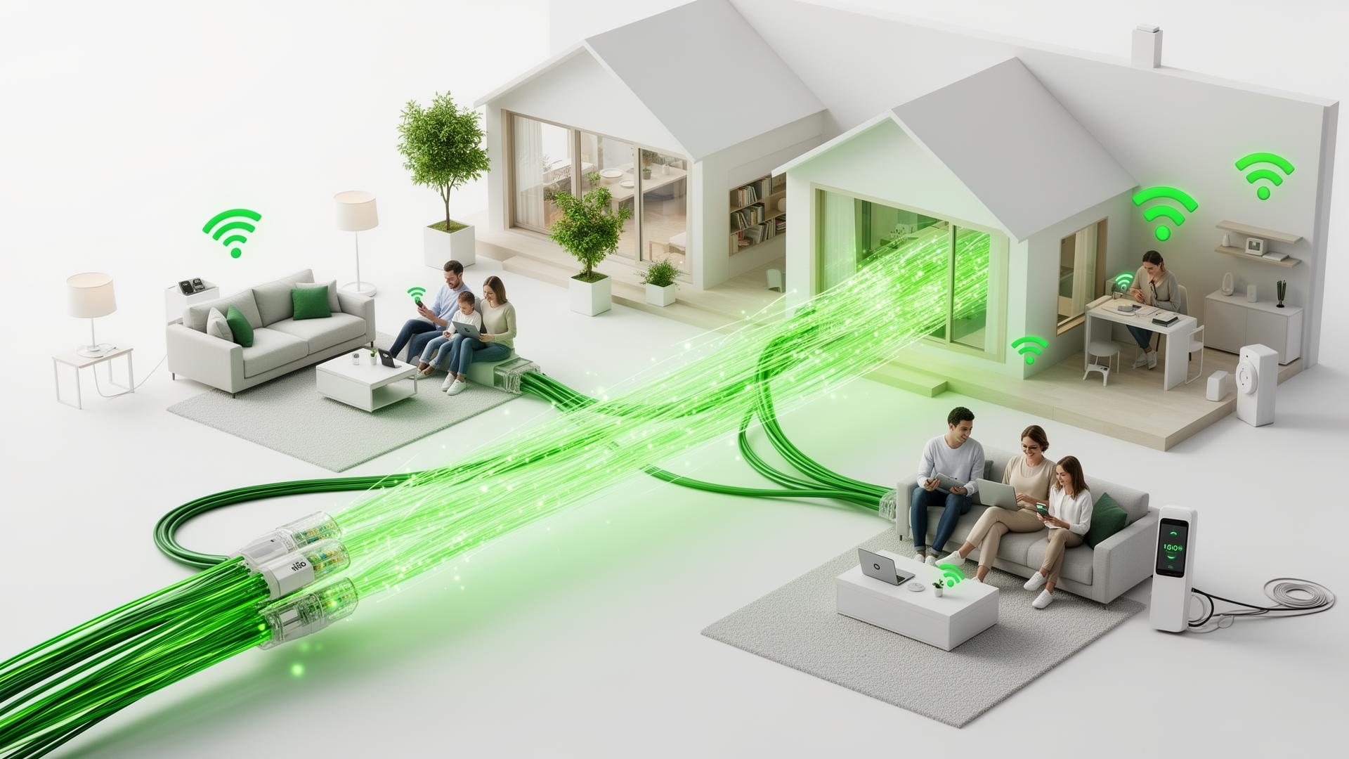 Internet fibra óptica em casa